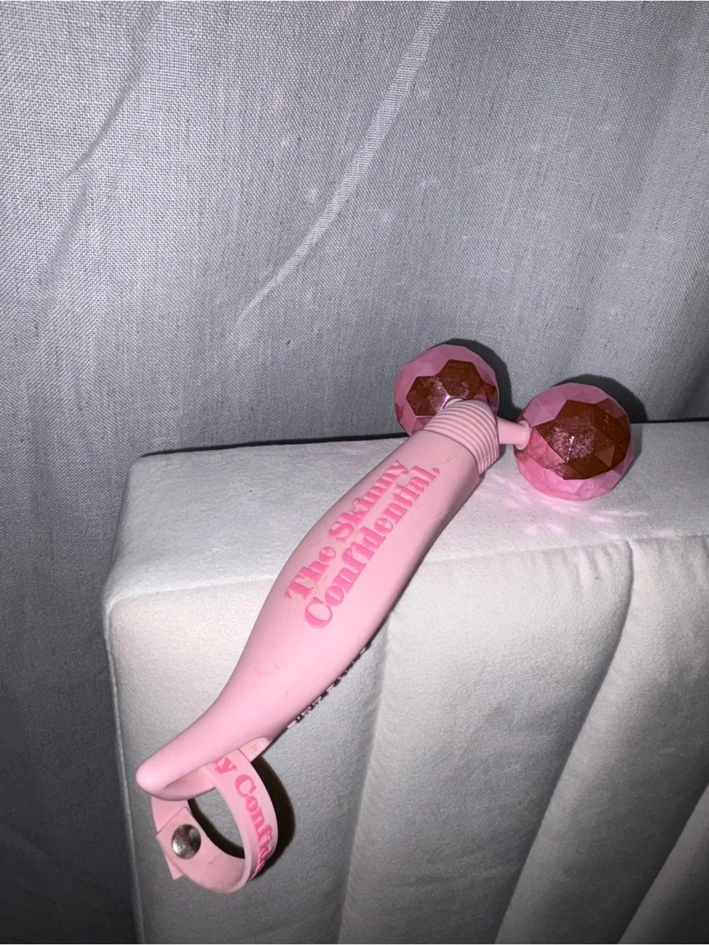 Pink Dual-Roller Facial Massager by The Skinny Confidential
